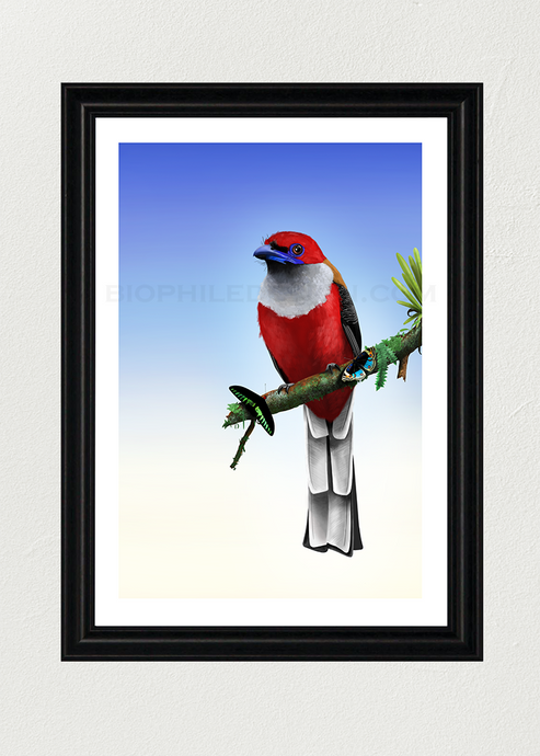 Crimson Connectivity Art Print